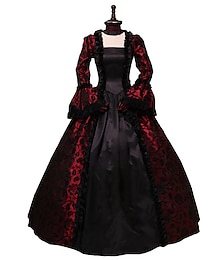Χαμηλού Κόστους -Ροκοκό Βικτοριανό 18ος αιώνας Κοκτέιλ Φόρεμα Vintage Φόρεμα Φορέματα Μακρύ Μεγάλα Μεγέθη Γεωμετρικό Βραδινή τουαλέτα Χριστούγεννα Πάρτι Χοροεσπερίδα Ενηλίκων Όλες οι εποχές