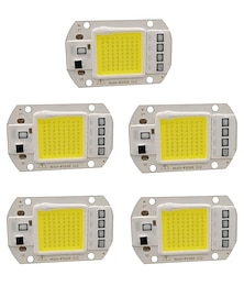 cheap -5pcs 50W 220V DIY COB LED Chip Bulb Bead for Flood Light