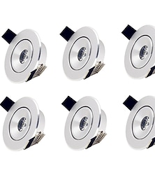 abordables -6pcs 2 W 1 LED Beads Easy Install Recessed LED Recessed Lights Warm White Cold White 85-265 V Cabinet Ceiling Commercial / RoHS / CE Certified