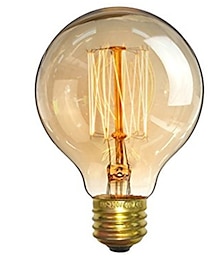 economico -1 pc 40 W E26 / E27 G80 Bianco caldo 2200-2700 k Retrò / Oscurabile / Decorativo Lampadina a incandescenza vintage Edison 220-240 V