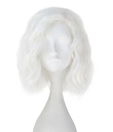 economico -Parrucca bianca Game of Thrones parrucca cosplay tutte 14 pollici fibra resistente al calore anime parrucche di Halloween