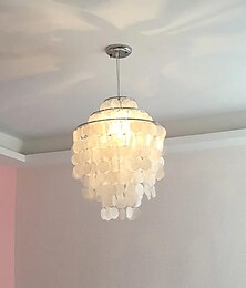 abordables -Lustre 1 lumière 30 cm coque métal peint finitions modernes 110-120v / 220-240v