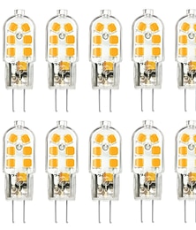 abordables -ywxlight® 10pcs g4 3w 200-300lm 12led llevó luces bi-pin 2835smd blanco cálido blanco fresco blanco natural led maíz bombilla lámpara de araña ac 12v