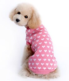 olcso -Rágcsálók Kutyák Macskák Pulóverek Karácsony Ünnepi dekorációk Kölyökkutya Jumper aranyos stílus Alkalmi Napi Bemelegítők Tél Meleg Dalmátkutya Corgi Vizsla Buldog Shiba Inu