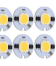 economico -9 w rotondo cob led chip smart ic ac 220 v per faretto da incasso a soffitto faretto da incasso caldo / freddo bianco (6 pezzi)