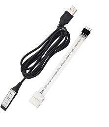 cheap -DC5V-24V RGB Mini 3 Keys USB 5V Led Controller with 4pin LED Strip Connector SMD5050