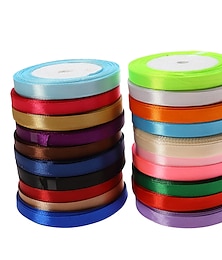 cheap -Creative / Solid Colored Ribbon / Satin Wedding Ribbons Piece/Set Satin Ribbon / Unique Wedding Décor Decorate favor holder / Decorate gift box