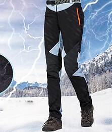 billige -dame snøbukser fleecefôret skibukser utendørs vinter termisk varm vanntett vindtett fleecefôr buksebukse for ski snowboard vintersport fjellklatring