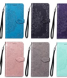 cheap -Phone Case For OnePlus One Plus 6T OnePlus 8 Pro OnePlus 8 OnePlus 8T OnePlus 6 OnePlus Nord N10 5G OnePlus Nord N100 Wallet Case with Stand Holder Flip Wallet Mandala Hard PU Leather