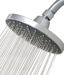 preiswerte -badezimmer oem dusche abs 6 zoll einfache niederdruckduschkopf silbrig moderne einfachheit der galvanik top spray dusche