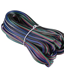 halpa -1kpl 1000 cm Strip Light -lisävaruste Muovi Sähkökaapeli RGB-LED-nauhavalolle