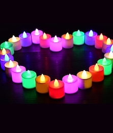 abordables -24 pièces/ensemble bougies LED à piles bougies lumières bougies pour créer une ambiance chaleureuse naturellement scintillante lumineuse