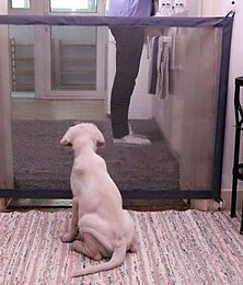 Недорогие -ограждения для домашних животных портативные складные дышащие сетчатые ворота безопасности для детей домашнее животное разделительная защита для детей изолированный забор аксессуары для собак