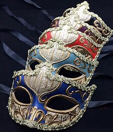 billiga -venetiansk mask venetiansk mask maskeradmask halvmask karnevalsmask för vuxna kvinnor kvinnlig vintagefest / kvällsfest halloween karneval maskerad lätt halloween kostymer mardi gras