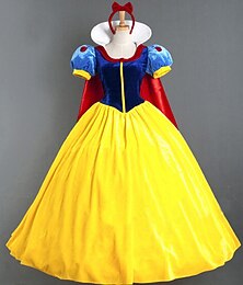 preiswerte -Schneeweiß Prinzessin Maskerade Prinzessin Urlaubskleid Film Cosplay for Damen Erwachsene Karneval Maskerade Junggesellinnenabschiedsparty