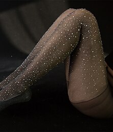 cheap -Nylon Patterned Tights Wedding Garter With Crystals / Rhinestones Net Stockings Wedding / Party / Evening