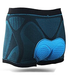 baratos -Homens Roupa interior de ciclismo Moto Shorts Roupa Íntima Shorts acolchoados / camurça Ciclismo de Montanha Ciclismo de Estrada Esportes Tapete 3D Respirável Design Anatômico Secagem Rápida Preto