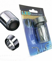 voordelige -led kraan licht 1 stuk kraan accessoires, drie kleurverandering temperatuur senor