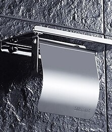 economico -porta carta igienica acciaio inox per bagno con ripiano portacellulare da parete argentato 1pz