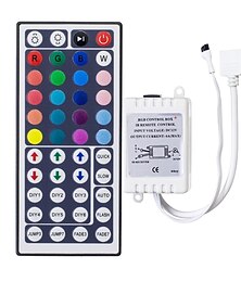 Χαμηλού Κόστους -led strip lights diy controller 44 keys ir rgb control box δέκτης ir remote dimmer dc12v 6a for rgb 2835 3528 5050 beads