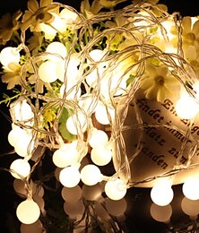 economico -10m Fili luminosi 100 LED 1 set Bianco caldo Decorativo 220-240 V