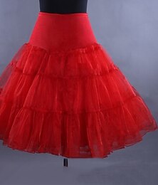 levne -Spodnička Klasická Lolita 50. léta Koktejlky Šaty Spodnička Krinolína Balet Jednobarevné Princezna Maškarní kostým Dámské Dívčí Svatební Párty loučení se svobodou nevěsty Dospělé Spodnička