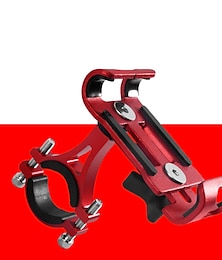 abordables -support de téléphone de vélo anti-dérapant réglable / rétractable universel pour vélo de route vtt vtt alliage d'aluminium cyclisme vélo noir rouge bleu