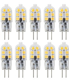 olcso -10db 3w-os bi-pin led lámpák izzók g4 t12 200-300lm gyöngyök smd 2835 fekvő halogén izzó csere meleg hideg fehér 12v