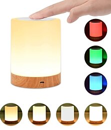 お買い得  -LED ランタン ライト ナイトライト デスクライト ベッドサイドランプ 授乳ライト 卓上 懐中電灯 携帯 折りたたみ じゃばら  暖色 間接照明 USB充電式 防災 アウトドア キャンプ グランピング 提灯 おしゃれ かわいい 北欧 クリスマス 誕生日 ギフト プレゼント　暖かい白色光色変更rgb