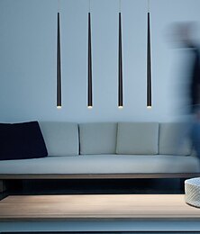 economico -Lampada a sospensione a led a 1 luce da incasso 2 pezzi 3 pezzi 4 pezzi lampada a sospensione a led 5w finiture verniciate iroin acrilico per soggiorno pranzo camera da letto illuminazione per ufficio