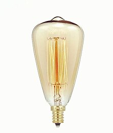 baratos -1pç 40 W E14 ST48 Branco Quente 2300 k Retro / Regulável / Decorativa Lâmpada incandescente edison vintage 220-240 V