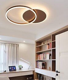cheap -LED Ceiling Light 40cm Circle Ring Design Flush Mount Lights Aluminum Novelty Artistic Modern Simple Living Room Office Bedroom Dining Room 110-120V 220-240V ONLY DIMMABLE WITH REMOTE CONTROL