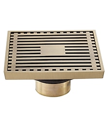 cheap -Floor Drain Solid Brass Block Hair Floor Register 1pc - Bathroom 10cm*10cm