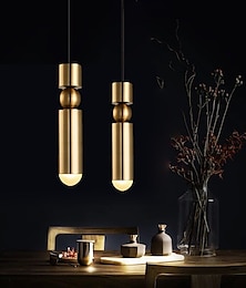 economico -6 cm luci a sospensione a led isola luci design singolo cilindro in metallo galvanizzato moderno 220-240v