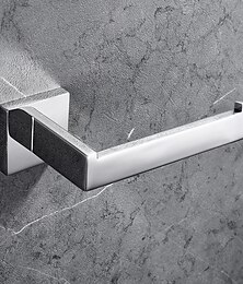 voordelige -toiletrolhouder premium design eigentijds roestvrij staal voor badkamer wandmontage geborsteld zilverkleurig 1st