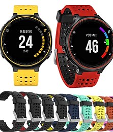 economico -Cinturino per orologio  per Garmin Forerunner 220/230/235/620/630/735XT Approach S20 / S6 / S5 Silicone Sostituzione Cinghia con lo strumento di rimozione Traspirante Cinturino sportivo Polsino