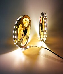 رخيصةأون -ZDM® 10m شرائط قابلة للانثناء لأضواء LED 600 المصابيح SMD5050 10mm 1PC أبيض دافئ أبيض كول أحمر قابل للقص تصميم جديد ديكور 12 V / اللصق التلقي