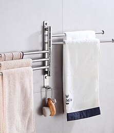 preiswerte -Handtuchhalter für das Bad, drehbarer Aktivitäts-Handtuchhalter aus Edelstahl, gebürsteter Handtuchhalter für das Badezimmer