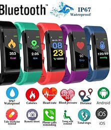 cheap -ID115 PLUS Smart Watch Smartwatch Fitness Running Watch Bluetooth Pedometer Sleep Tracker Alarm Clock Compatible with Women Men