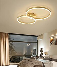 preiswerte -78 cm dimmbare Deckenleuchten Kreisdesign Unterputzleuchten Metall lackierte Oberflächen LED im nordischen Stil 220-240 V