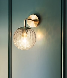 abordables -Lámparas de pared de estilo nórdico de estilo mini, apliques de pared, tiendas de dormitorio / cafés, lámpara de pared de vidrio ip20 220-240v