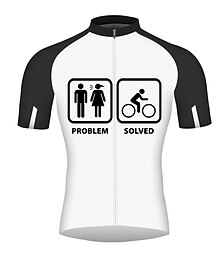 abordables -Homme Maillot de cyclisme Graphique À Motifs Lettres & Chiffres Manche Courte Cyclisme Maillot Top avec 3 poches arrière VTT Vélo tout terrain Cyclisme sur route Séchage Rapide Bandes réfléchissantes