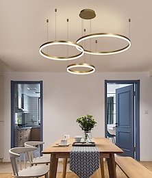 billige -1-lys led 60w cirkeldesign lysekrone/ led moderne pendellamper til stue kaffebar butikslokale kun dæmpbar med fjernbetjening