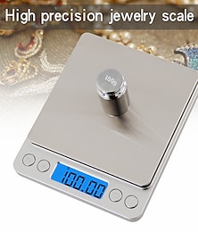 cheap -500g/0.01g LCD-Digital Screen Auto Off Electronic Kitchen Scale Digital Jewelry Scale Mini Pocket Digital Scale with 2 Trays