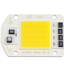 abordables -zdm 1pc led cob chip 20w 30w 50w ac220v motor de luz blanca cálida / blanca fría integrado ic controlador inteligente