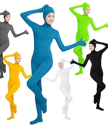 abordables -Zentai Suits Catsuit Skin Suit Kid's Adults' Lycra® Cosplay Costumes All Solid Color / Leotard / Onesie / Face Open / Stage / Party / Leotard / Onesie