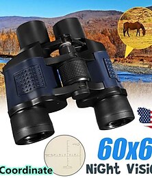 cheap -60x60 3000M Binocular with Coordinates Night Vision HD Professional Hunting Binoculars for Hiking Travel Field Work Forestry Fire Protection