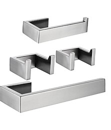 levne -držák toaletního papíru / ručník / sada koupelnových doplňků kreativní / nový design zábava&amp;amp; rozmarný / moderní kov / nerez / nerez + třída abs 4ks - nástěnná koupelna