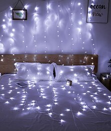 billige -3M Lysslynger 300 LED Dip Led 1pc Varm hvit Hvit Blå Vanntett Fest Dekorativ 220-240 V / Koblingsbar / IP44