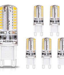 cheap -6pcs G9 LED Light Bulbs 3W 30W Halogen Equivalent 250LM 64LEDS Non-dimmable G9 Bulbs for Home Lighting AC220V